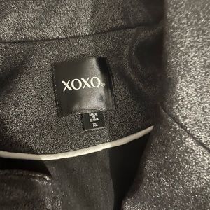 XOXO METALLIC RUNCHED BLAZER SIZE XL NWT
